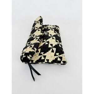 Tenoversix Woven Leather Fold-Over Clutch